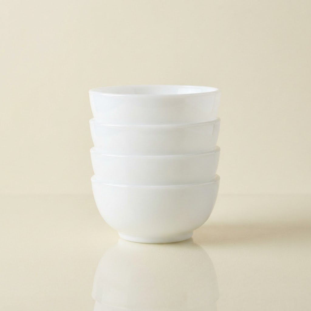 Corelle cereal bowls set in white