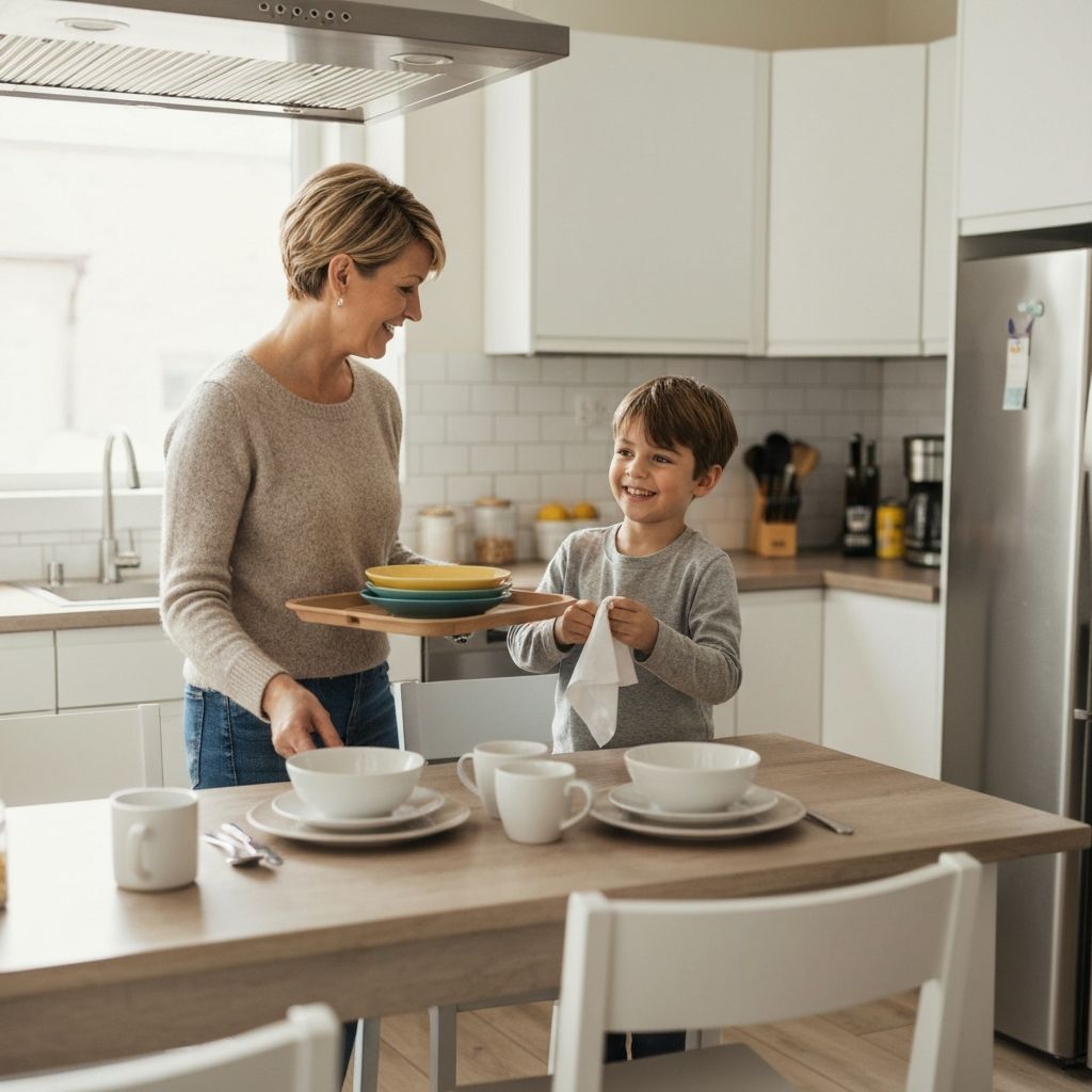 Family cooking together